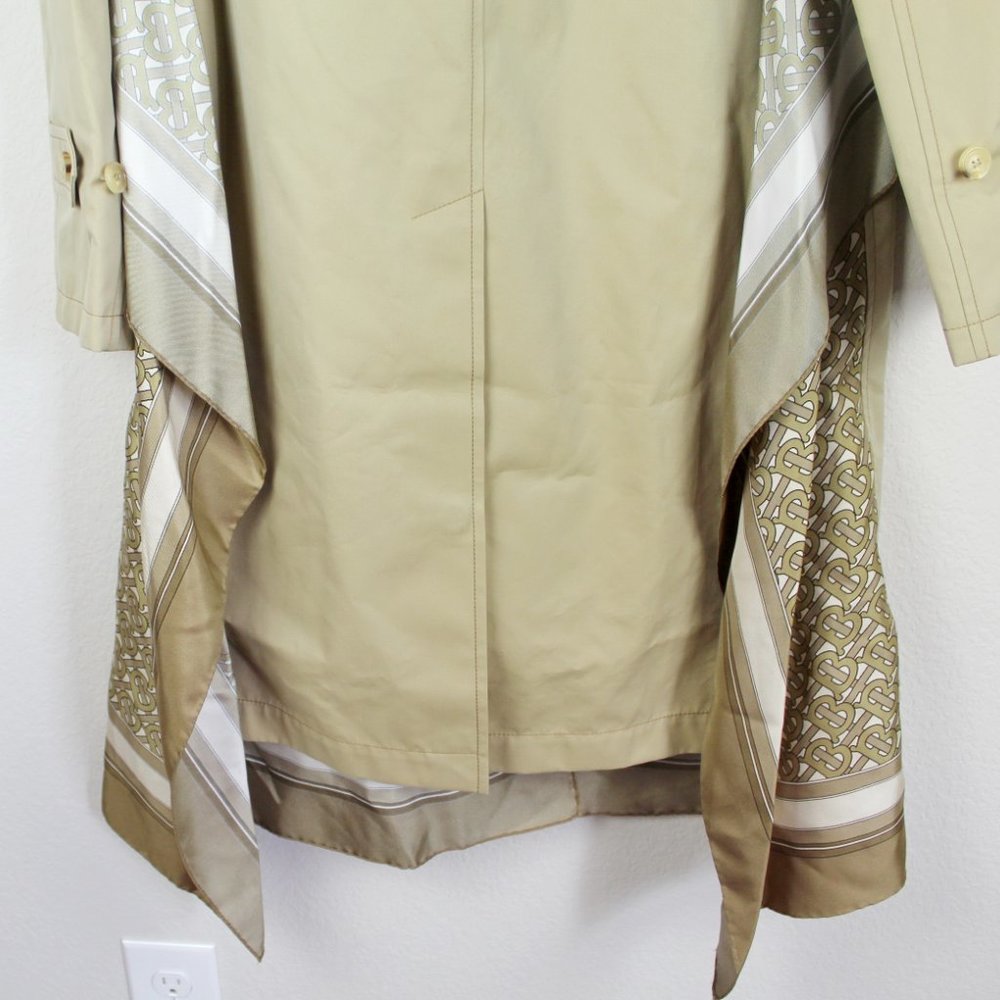 Burberry RUNWAY Scarf Trench Coat US 6 (UK 8/EU 40) Buckle Strap Long Sleeves - Picture 13 of 16